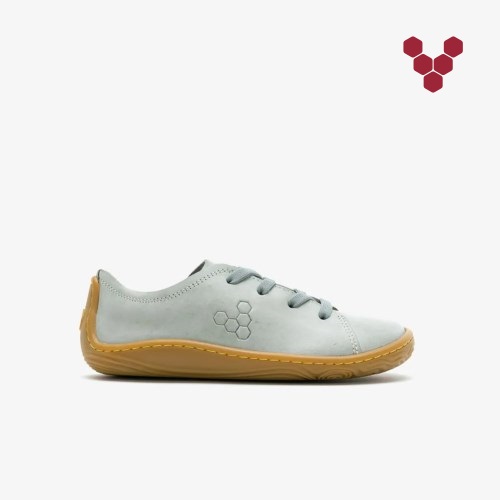 Vivobarefoot Addis Kids Trainers Mint UK YKIZ